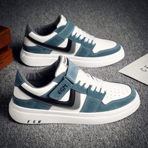 XIT Hong Kong Tide Card Men Winter 100 Hitch Casual Board Shoes High Help Trend Magic Sticker Small White Shoes Man