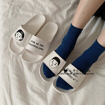 Japanese Slippers Women Summer Wear Non-slip Ins Port Taste Wind Mesh Red Couple Shoes Beach Shoes Mens Flat sandals