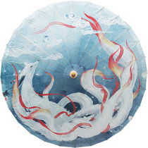 China Wind Classical Wedding Dance Retro Tung Oil Paper Umbrella Hanfu Qipao Ancient Dress Walking Show COS Nine-Tailed Fox New