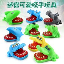 Mini bite hand toy Bite hand shark bite hand crocodile evil dog A variety of optional hanging backpack puzzle tricky toys