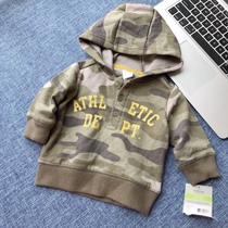 Foreign Trade Child Clothing Baby Cardiovert Hooded Sweatshirt Jacket Jacket