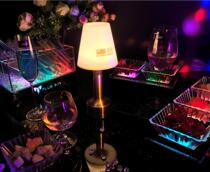 LED bar charging table lamp Creative high pole table lamp Music Restaurant Cafe decoration night light Desk lamp