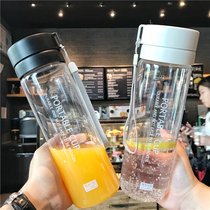 Make tea handy sports cup Portable large-capacity teacup water bottle large water cup summer leak-proof transparent high temperature resistant