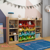 Childrens toy containing shelf floor Kindergarten classification Shelves Multilayer Baby Bookshelves Toy Finishing Boxes