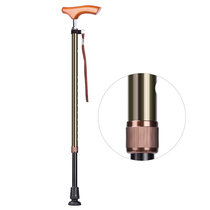  The elderly can be retractable and adjusted crutches for a period of time Aluminum alloy lightweight rubber mats shock-absorbing cane walker