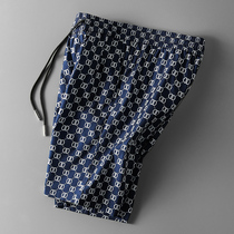 Light luxury quality summer ice Tide brand thin casual men quick-drying sports trend print shorts mens five-point pants