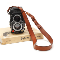 cam-in Italy Implanted Tanning Cow Leather Camera Braces Rolleiflex with leather shoulder strap CS224