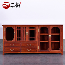 Mahogany furniture Burma pear sideboard solid wood simple cupboard living room dining room kitchen locker tea cabinet