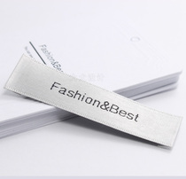 Leading spot wooden shuttle satin lead label custom-made water washing Mark woven mark super-cut high latitude density free design Xin Bai flagship store