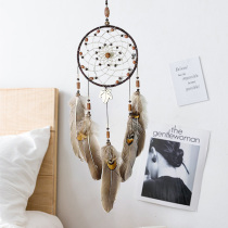 Indian dreamcatcher hanging forest feather wind bell girl room decoration bedroom wall hanging pendant gift