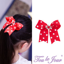 Toullejour children accessories princess square drill bag heart retro water jade polo dot stubborn flower butterfly knot half-pack hairpin