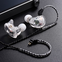  In-ear headphones HIFI monitoring grade four-unit in-ear headphones Mobile phone subwoofer in-line music with microphone headphones