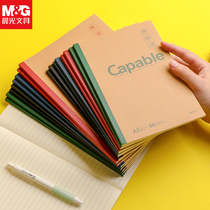 Morning light a5 kraft paper Benz b5 notebook Commercial office notebook Thickening Benko size Student notepad Exercise This Job This Wholesale Day notes this soft face Transcript soft Transcript