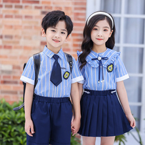 Kindergarten uniform summer suit shirt class uniforms primary and secondary school uniforms Childrens Day performance graduation photo uniform