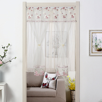 Four seasons lace curtain non-perforated household anti-mosquito curtain bedroom kitchen bathroom partition curtain half curtain summer