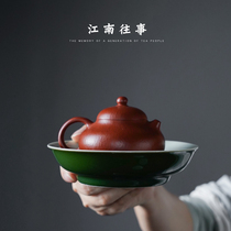 Pot bearing pot holder ceramic utility-made tea accessories with zero matching tray tea making tools dry bubble NTU full dry foam tray tea bearing