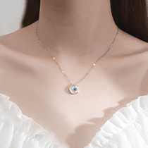 2022 new star and moon sterling silver necklace boutique chain chain chain birthday gift anniversary luxury brand new girlfriend