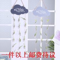Wind chime pendant creative girls bedroom room small fresh wall decoration balcony hydroponic glass pendant