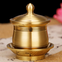Buddhas front water supply cup for the Buddhas cup home pure copper holy water cup Guanyin Caiyin Family water purification cup Buddha Supplies