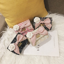 2020 new Korean bow square bag girl beauty pop princess small sachet spring woolen shoulder oblique cross bag tide