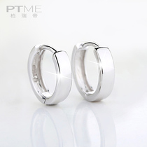 Sterling silver earrings female ear buttons Korean simple fashion glossy ear jewelry to sleep without picking earrings small earrings