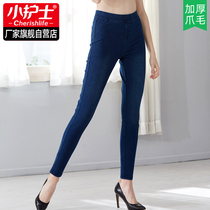 Small nurse high-waisted jeans women thickened brushed warm pants wear thin leggings pencil pants pants