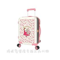 Maggie shop marron cream Jasmine Rabbit mother four-wheel zipper trolley case Suitcase suitcase