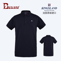 French Kingsland Men Equestrian T-shirt Equestrian Short Sleeve Riding Casual Short Sleeve Rider Clothing Riding Short Sleeves