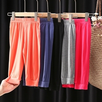 2021 new childrens mosquito pants summer air conditioning pajama pants light thin mask pants boys baby pants