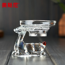 Glass Tea Filter Home Creative Tea Filter Filter filter Gongfu Tea Accessories Tea Drain Base Integrated Suit