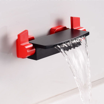 Waterfall Type Bathtub Tap Wall Out of cylinder Side style hot and cold shower shower set to the wall-type bathtub bath faucet
