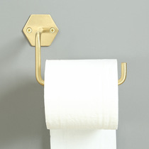  Creative gold toilet paper holder Bathroom hotel roll paper holder Toilet paper holder Brass paper towel holder Pure copper toilet paper holder