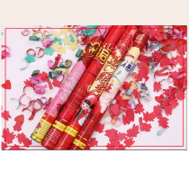 Wedding salute spray tube ribbon spray petals color flower tube ribbon flower Flower Wedding hand-held opening fireworks tube