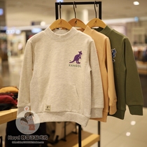 Direct mail Kangol kids Korean kangaroo childrens wear 21 Autumn Winter children half collar Korean sweater RT01050