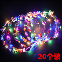 New luminous wreath headband push small gift concert tiara fairy stick flash small toy factory direct