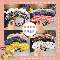 Japanese girl Super Xiansen hair hairband female Korean ins wash face go out wild non-slip pressure head hoop