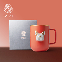 Chiya special animal small Dafa bucket coffee mug creative personality trend Nordic ins style birthday gift