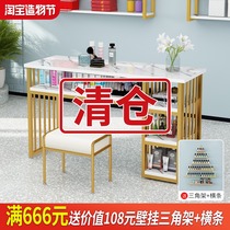 Nail table Double net red manicure table Simple modern special double economic nail table and chair set