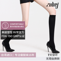 Full health 360D imported compressed Chinese protective gear men and women long-distance running calf socks riding beautiful legs thin leg pressure tube