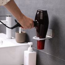 Toilet wall-mounted hair dryer Shelf Bathroom Toilet Shelving Shelf Free to punch electric blow hanger Wind Cylinder Shelf