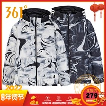 361 Degree Mens 2020 Winter new short down jacket 361 winter trend fashion Sports down coat men