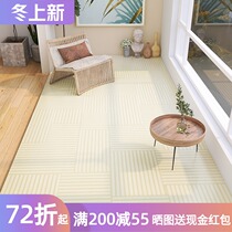Japanese-style balcony mat waterproof Sun-proof full-spread mat bay window leather mat no-wash scrub can cut home