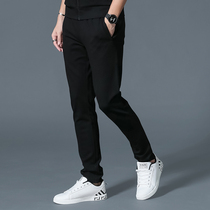 2019 new straight pants mens autumn Korean version of the trend mens casual pants mens wild slim spring and autumn pants