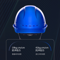 Safety Helmet Abs Male Site Helmet Construction Leader National Standard Supervision Hat Construction Breathable Custom Logo Print Character