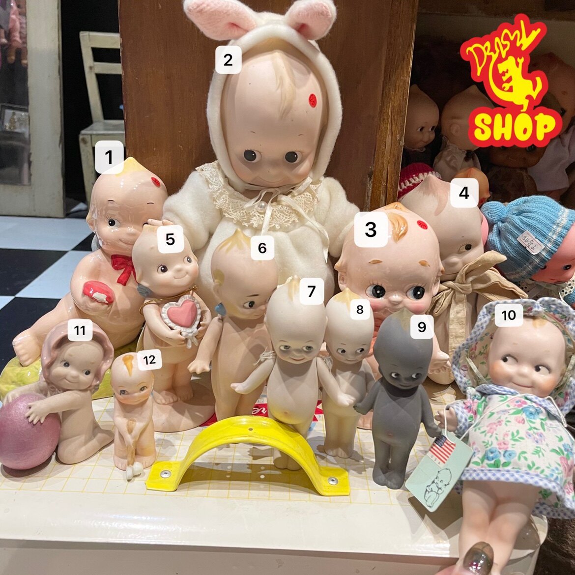 Japanese Medieval Antique Collection Ceramic Chubi Doll Kewpie