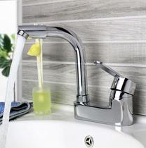 304 stainless steel basin double empty wash basin faucet Basin hot and cold double hole wash bathroom bathroom wash face