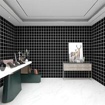 Nordic Black & White Plaid Geometric Background Integrated Wall Panel Restaurant Milk Tea Shop Bar Wall Buttoned Board Bedroom Ceiling