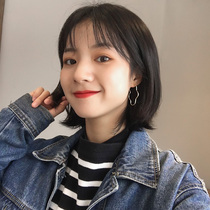European and American minimalist geometric irregular graphic earrings Korean temperament personality ins cold wind earrings earrings female tide
