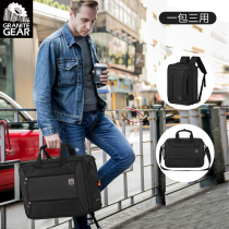 Granite burglar-proof double shoulder bag multifunction 15 inch computer bag large capacity single shoulder travel bag business handbag man