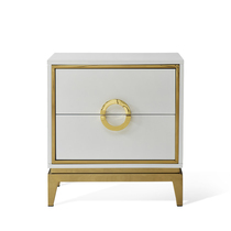 Light luxury bedside table Post-modern simple locker storage cabinet Drawer piano paint bedside cabinet Bedroom furniture